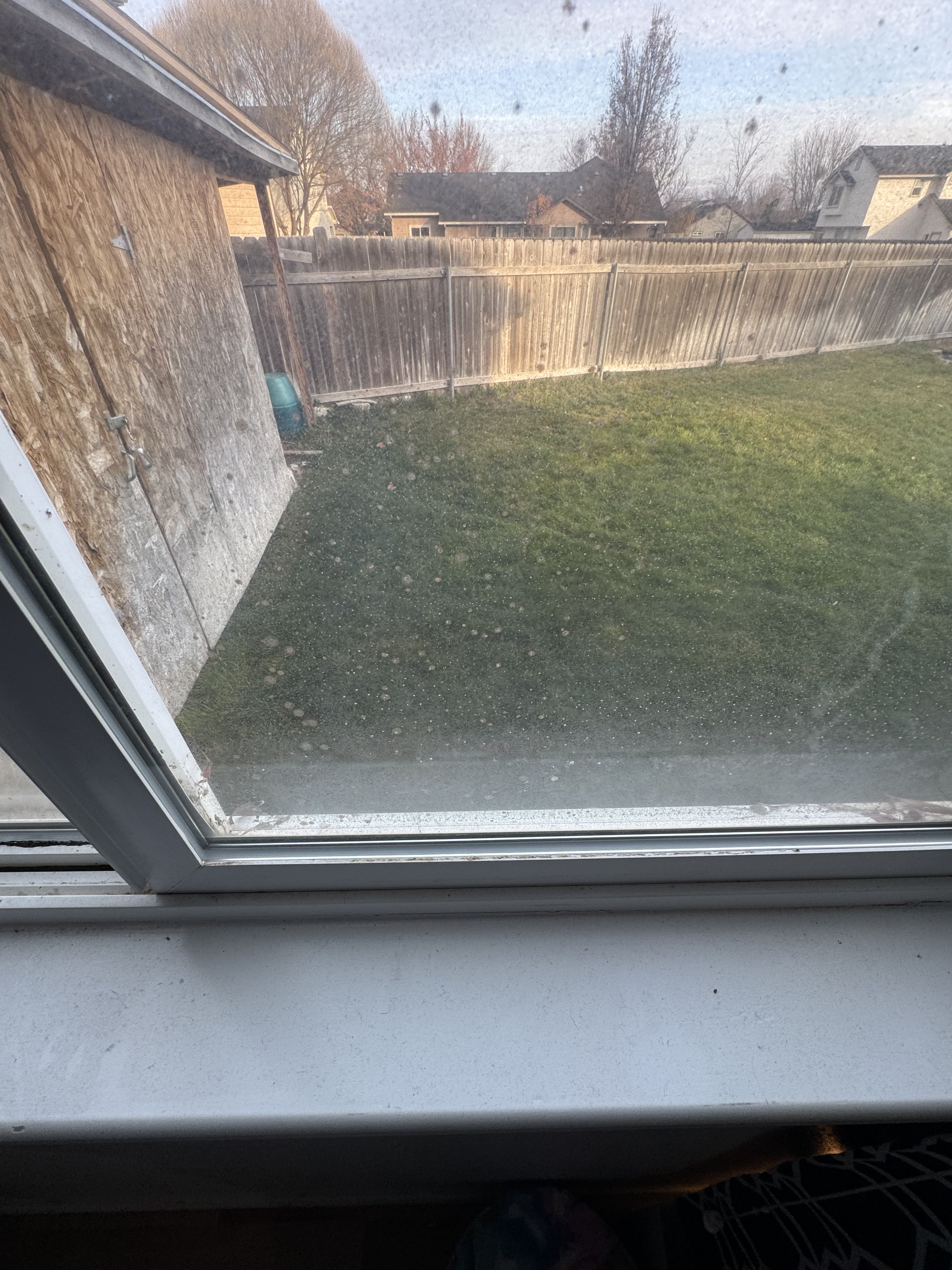 Window that looks dirty but seal has failed