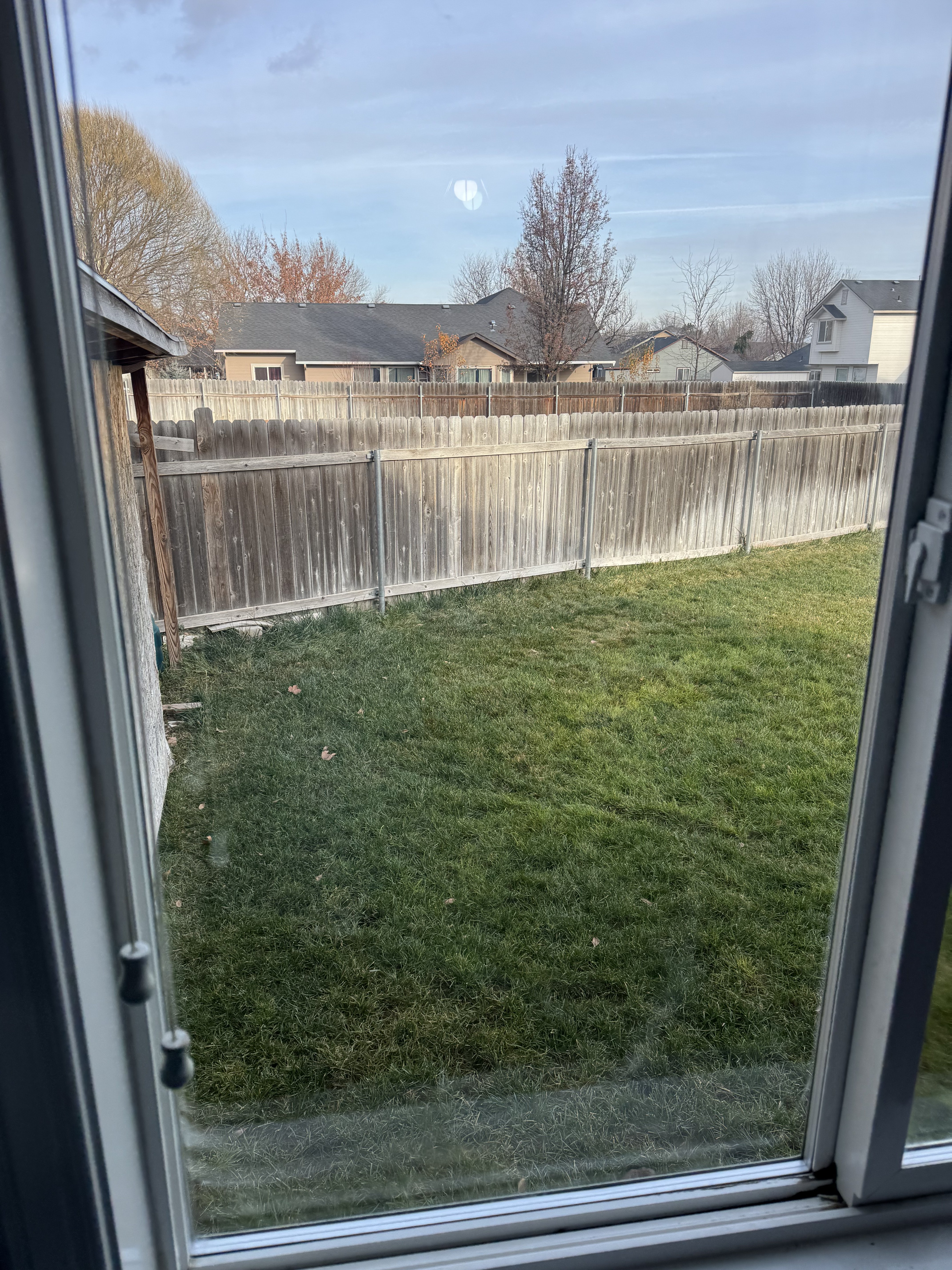 New glass unit installed - crystal clear